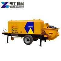 Best selling trailer concrete pump with boom for sale