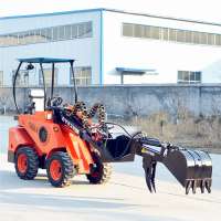 low noise front end loader Taian brand mini wheel loader for sale